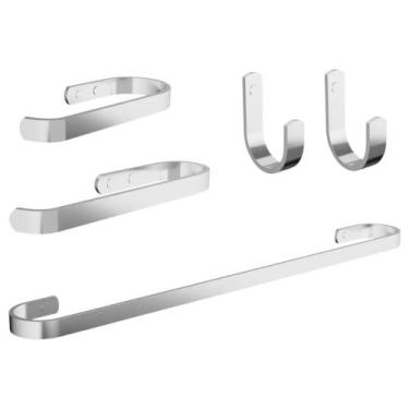Imagem de Kit de acessórios para banheiro 5 peças - Mais de Casa
