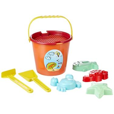 Imagem de Balde De Praia Plus 8 Peças Simotoys, Conjunto Infantil De Brinquedos Para Areia, Colorido, Estimula Criatividade E Coordenação Motora, Diversão Segura Ao Ar Livre, Fabricando Diversão Desde 1997, Cri