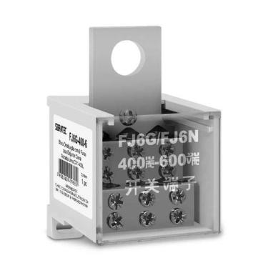 Imagem de Bloco distribuicao fj6g-400-6 c/ 6 furos p/ disjuntor 400l - SIBRATEC
