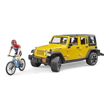 Imagem de Brinquedo Premium - Escala 1:16 - JEEP - Wrangler Unlimited Rubicon com Ciclista