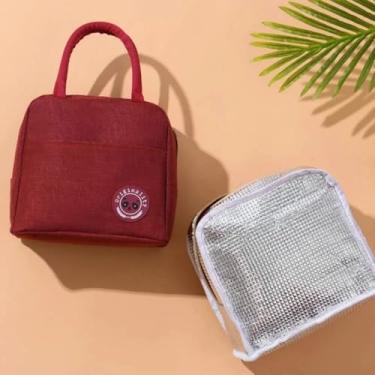 Imagem de 2 Unidades Bolsa Térmica Portátil Estampada Isolamento Prolongado Ideal Marmitas Beber