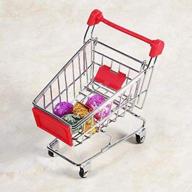 Imagem de Zyyini Carrinho de Compras para Crescimento de Inteligência de Brinquedo Engraçado para Animais de Estimação para Brincadeiras de Animais de Estimação ou Coordenação de Exercícios, Mini Carrinho de