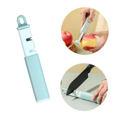 Imagem de Descascador e Afiador de Facas Utensílio Doméstico Cozinha Culinária M
