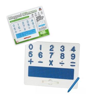 Imagem de Magpad Números - Lousa Imã Braskit, Colorido