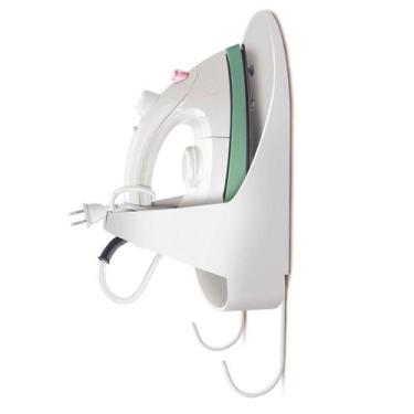 Imagem de Suporte de Parede para Ferro e Tábua de Passar - Secalux, Branco