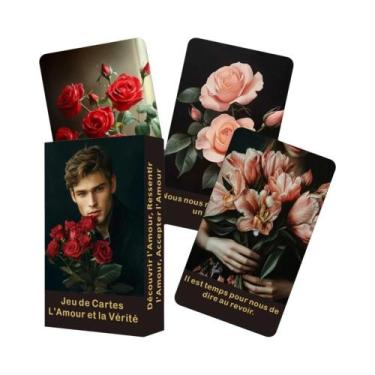 Imagem de Cartas De Oráculo De Amor E Romance, Baralho De Flores Francesas, 52 C