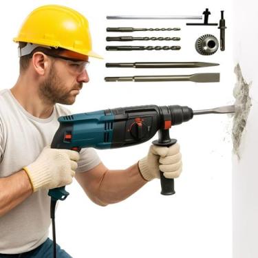 Imagem de Martelete Perfurador Rompedor SDSPLUS 10KG 1200W 1100rpm 110V Profissi