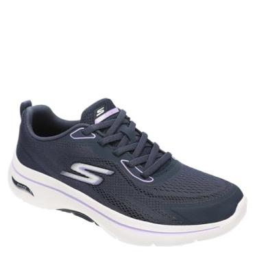 Imagem de Skechers Go Walk Arch Fit 2.0 Cassy Tênis feminino, Azul-marinho/lavanda, 7 Wide