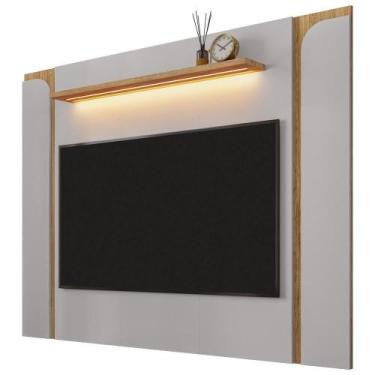 Imagem de Painel Para Tv 75 Pol Com Led 180cm Maresca B02 Off White Cinamomo - L