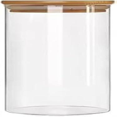 Imagem de Pote de Vidro Hermetico com Tampa de Bambu - 1500ml