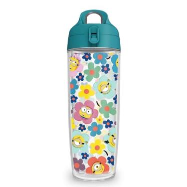 Imagem de Garrafa de Água 600 ml parede dupla Plástica Para Academia Esporte Trabalho Escritório desenhos fofinhos personagens profissão signos CORES PREMIUM (Minions | Floridos)