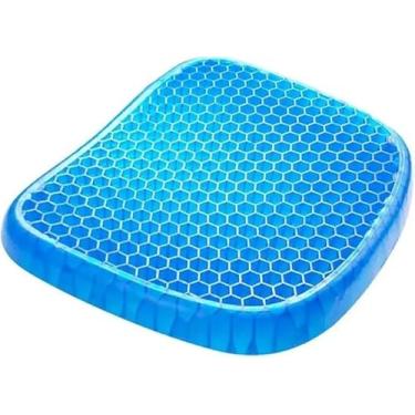 Imagem de Almofada Ortopédica em Gel para Assento Confortável, Ergonômica, Antiderrapante, Ventilada e Lavável para Uso Doméstico, Escritório e Automóvel