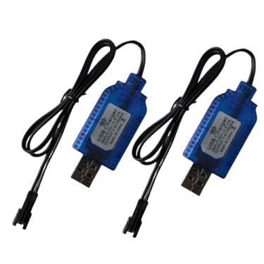 Imagem de Cabo carregador USB de 7,4 V com plugue SM-2PIN compatível com carro RC, avião, tanque, barco RC e outros brinquedos de controle remoto para carregador USB universal de 7,4 V 2S com proteção de