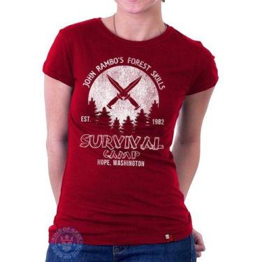 Imagem de Babylook Rambo Sylvester Stallone Blusinha Filme Anos 80 - M&R STORE, 