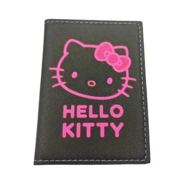 Imagem de Capa De Passaporte Em Couro PU Rosa Hello Kitty, Porta-Cartões De Créd