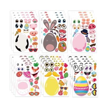 Imagem de KiBcsLic 24 Adesivos Decorativos de Páscoa - Enfeites Criativos e Divertidos para Cestas de Presentes, Lembrancinhas para Festas de Primavera e Festivais