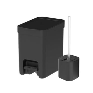 Imagem de Lixeira + Escova Preta,1 Unidade