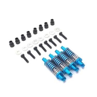 Imagem de MYHWDRNU Peças de carro RC compatíveis com WLtoys 284131 K969 K979 K989 K999 P929 P939 1/28 RC Car Upgrade Modification Accessories Parts Shock Absorber Kit (azul)