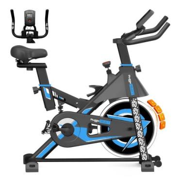 Imagem de Bicicleta Spinning Ergométrica 20Kg Pro 160Kg Magnética 2Mt - Pluggei 