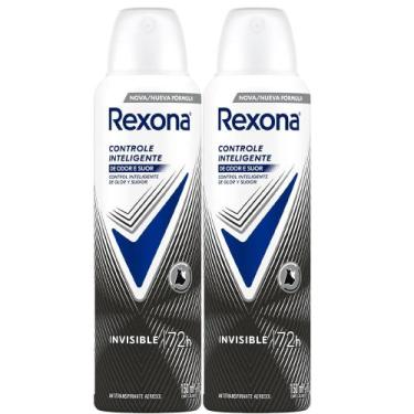 Imagem de Kit Desodorante Aerosol Rexona Feminino Invisible 150ml - 2 unidades