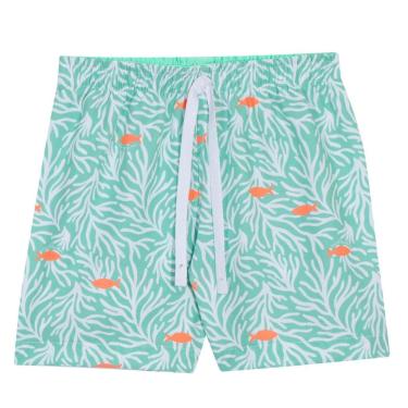 Imagem de Bermuda Infantil Menino Fundo do Mar Verde Nini & Bambini-Masculino