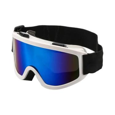 Imagem de Óculos De Esqui Com Lentes Coloridas E Armação Grande, Esponja Anticol