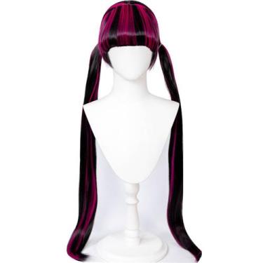 Imagem de Peruca de cosplay Monsters Highs Dráculas Anime para festa à fantasia 