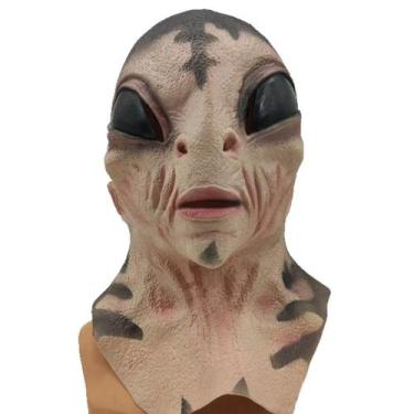 Imagem de Máscara Alien Head Resin Latex Extraterrestre Cosplay - yiweisai