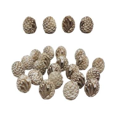 Imagem de Pedras de resina de ovo de dinossauro para decoração de jardim 107g - 