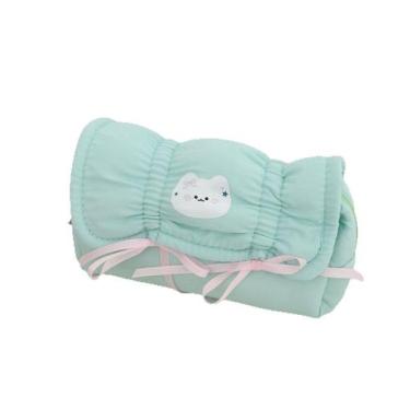 Imagem de Estojo de lápis Cute Cat Bow Design em tela de grande capacidade - yiw