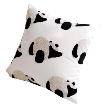 Imagem de Capa de travesseiro Cute Panda Nordic Minimalist Style 45x45cm - yiwei