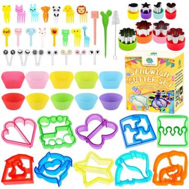 Imagem de Conjunto de cortador de sanduíche FUNGYAND Bento Box com cortador de f