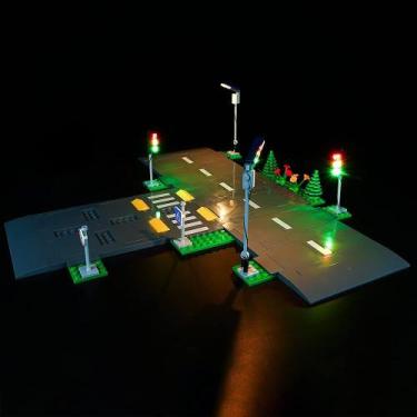 Imagem de Kit de iluminação LED Kyglaring para placas Lego City Road 60304