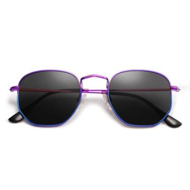 Imagem de Óculos de sol SOJOS SJ1072 quadrados pequenos polarizados para homens/