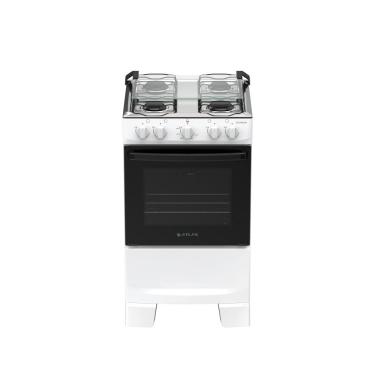 Imagem de Fogão 4 bocas Atlas Coliseum Plus Mesa Inox Branco 