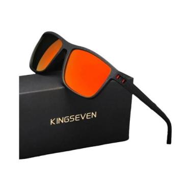 Imagem de Óculos De Sol Masculinos Polarizados UV400 KINGSEVEN, Estilo Retangula