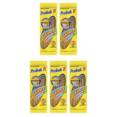 Imagem de 5x Barbeador Probak II Descartável Leve 7 Pague 5 Gillette 2 Laminas