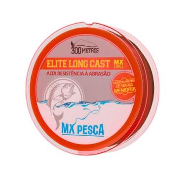 Imagem de Linha de Pesca Monofilamento Elite Long Cast Vermelha 300m - Mx Pesca,