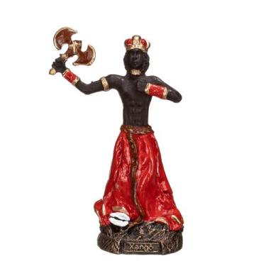 Imagem de Imagem do Orixá Xangô em Resina - Umbanda / Candomblé - Indra Shop