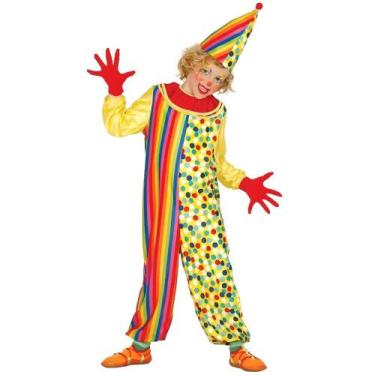 Imagem de Fantasia Infantil pra Menino de Carnaval e Festa Roupa Palhaço Palhaci