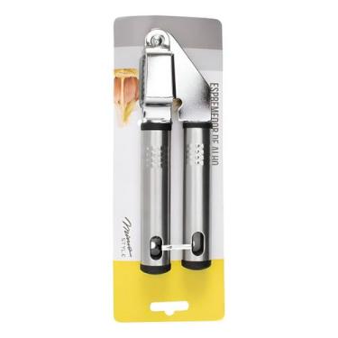 Imagem de Espremedor Manual Alho Mimo Style Aço Inoxidável 17,5cm, Prateado