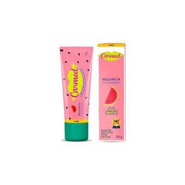 Imagem de Gel Dental Carmed Com Flúor Sabor Melancia 70g Creme Dental Proteção C