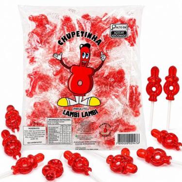 Imagem de Pirulito Chupetinha Lambi Lambi, Pack com 100un Sem glúten - Genérica,