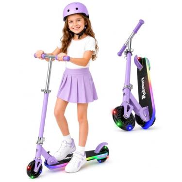 Imagem de Rahmory Patinete para Idades 5-12, Crianças, Adolescentes. Carga Máxima 70 KG. Dobrável, Leve, com Rodas Iluminadas e Plataforma de Luz Dinâmica, Adolescentes e Adultos, 3 Níveis Ajustáveis.