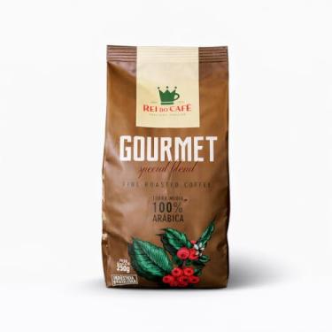 Imagem de Café Moido Gourmet Torrado 250g REI DO CAFE 100% Arábica Alta Mogiana Cafeteria Tradicional de Santos