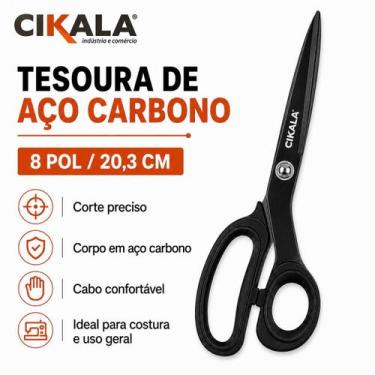 Imagem de Tesoura de Aço Carbono 8 Polegadas para Corte Manual Serviços Gerais T