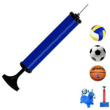 Imagem de Bomba De Ar Manual Com Bico Para Encher Inflar Bola - Toymix