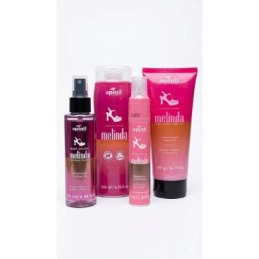 Imagem de Kit Melinda Apinil 4 Itens Body Splash Hidratante Sabonete Íntimo Perf