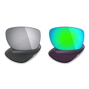 Imagem de Mryok 2 pares de lentes polarizadas de substituição para óculos de sol Oakley Turbine – opções