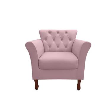 Imagem de Poltrona Decorativa Moderna Para Sala Quarto e Escritório Viena cor:Suede Rosa Claro